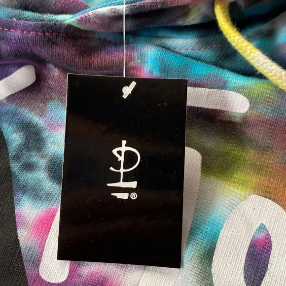 Pink Floyd Hoodie Mens Size Medium Multicolor Tie Dye Dark Side of the Moon NWT - Picture 8 of 14